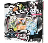 POKEMON FUOCO BIANCO E LUCE NERA COLLEZIONE CON POSTER UNIMA - ITALIANO - PREV.