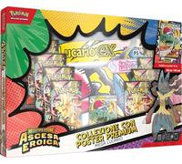 Pokémon: collezione con poster premium Mega Lucario dell’espansione Megaevoluzione - Ascesa Eroica del GCC Pokémon (una carta promozionale olografica, un poster fronte-retro e 10 buste di espansione)