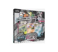 Pokemon Collezione con Poster Unima Luce Nera e Fuoco Bianco Italiano
