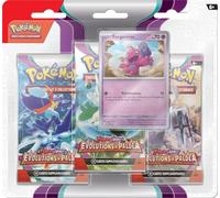 Pokemon - Confezione da 3 booster, scarlatti, viola e Evoluzioni a Paldea, EV02, modello casuale, giochi da tavolo, carte da collezione, a partire dai 6 anni in su