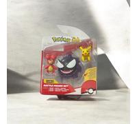 Pokémon Confezione da 3 figure da battaglia: Pikachu e Magby da 5 cm e figure da 7,6 cm Gastly Battle