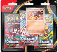 Pokémon: confezione da tre buste dell’espansione Megaevoluzione - Caos Nascente del GCC Pokémon (una carta promozionale olografica e tre buste di espansione), Edizione in Italiano
