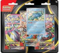 Pokémon: confezione da tre buste (Golduck) dell’espansione Megaevoluzione del GCC Pokémon (una carta promozionale olografica e tre buste di espansione)