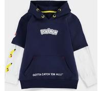 Pokemon: Core Double Sleeve Blue (Felpa Con Cappuccio Bambino Tg. 98/104) -