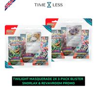 Pokemon Crepuscolo Mascherato TWILIGHT MASQUERADE 2X BLISTER 6 Bustine Snorlax