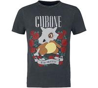 Pokemon Cubone - Ready for Battle Uomo T-Shirt Nero S 100% Cotone Regular