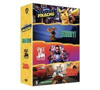 Pokémon détective Pikachu + scooby + tom & jerry + space jam : nouvelle èr (DVD)