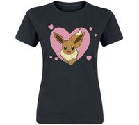 Pokémon Eevee Donna T-Shirt Nero XL 100% Cotone Regular