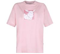 Pokémon Eevee - Eeveelutions Donna T-Shirt Rosa S 100% Cotone Largo