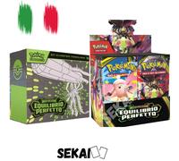 POKEMON EQUILIBRIO PERFETTO BUNDLE BOOSTER BOX + SET ALLENATORE FUORI TB
