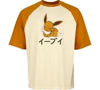 Pokémon Eevee - Oversize Uomo Maglietta Oversize Marrone M 100% Cotone Taglia Extra