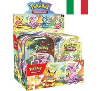 Pokemon Evoluzioni Prismatiche Mini Tin Display Box 8x ITALIANO Sigillato