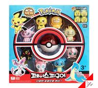 Pokemon FACE FIGURE Season2 Mini Figure Set 8ea & Monster Ball 2023 Nuovo di ...