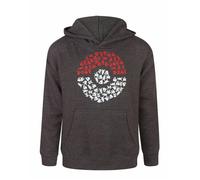 Pokemon Felpa con Cappuccio Pokeball Ragazzi (NS7526)