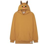 Pokemon Felpe con Cappuccio per Bambini Ragazzi Adolescenti Pikachu Felpa Comoda con Tasca a Canguro Regalo Bambino (11-12 Anni, Beige Eevee)