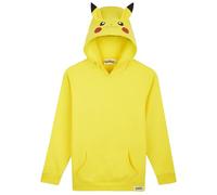 Pokemon Felpe con Cappuccio per Bambini Ragazzi Adolescenti Pikachu Felpa Comoda con Tasca a Canguro Regalo Bambino (5-6 Anni, Giallo Pikachu)