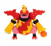 Pokémon- Figura Personaggio da Battaglia Magmortar da 10 cm con Cannone da Fuoco, Multicolore, PKW0169
