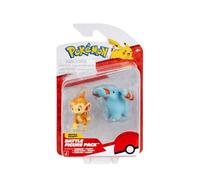 Pokémon Figure da battaglia - Phanpy & Chimcar, compatibile con clip N Go Pokéball! Giocattolo ufficiale Pokemon per bambini 3+