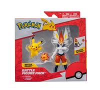 Pokémon Battle Figure Confezione da 2 - Caratteristiche 11,4 cm Cenerentola e Pikachu Battle Figure da 5 cm con accessorio - Esclusiva Amazon