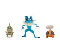 Pokémon PKW4089 - Battle Figure Set - Qurtel, Milza, Amphizel, offizielles Figur