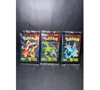 Pokémon Flix Pix Artset 3 x Sealed Booster Pack TOPPS Merlin 2005 Vintage