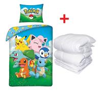 Pokemon Foresta Completo Letto Singolo Copripiumino con Piumino Invernale