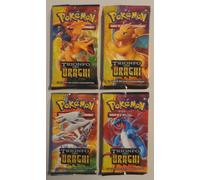 Pokemon Game Gioco NEW ITA Italiano Bustine Artwork Set Trionfo dei Draghi X 4