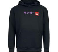 Pokémon Gengar Block Print Uomo Felpa con Cappuccio Nero S 60% Cotone, 40% Poliestere Regular