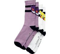 Pokémon Gengar, Pikachu Donna Calzini multicolore EU 35-38 75% Cotone, 23% Poliammide, 2% Elastam