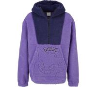 Pokémon Gengar - Sherpa Uomo Felpa Jogging Lilla XL 100% Poliestere Regular