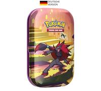 Pokémon - Gioco di carte collezionabili: Mini-Tin-Box Karmesin & Viola - Nebbia delle Sagen - Zoroark (2 booster packs & 1 foglio adesivo)