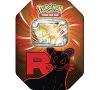 Pokémon - Gioco di carte collezionabili: Tin-Box Team Rocket - Snobilikat-ex (1 carta promozionale olografica e 4 boosterpack)