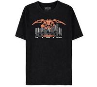 Pokémon Glurak Uomo T-Shirt Nero L 100% Cotone Regular