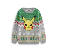 Pokemon Grigio Pikachu Maglione di Natale Ragazzi