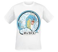Pokémon Gyarados Uomo T-Shirt Bianco M 100% Cotone Regular