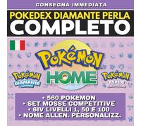 Pokémon HOME Shiny Living Dex Diamante Splendente Perla Lucente Pokedex completo