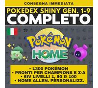 Pokémon HOME Shiny Living Dex Pokedex Completo Scarlatto Competitivi Tutti 6 IV