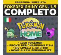 Pokémon HOME Shiny Living Dex Pokedex Completo Scarlatto Competitivi Tutti 6 IV