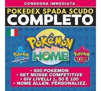 Pokémon HOME Shiny Living Dex Spada e Scudo Pokedex completo Galar 6IV Battle