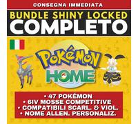 Pokémon HOME Shiny Locked Bundle Completo Compatibile Scarlatto Violetto 6 IV