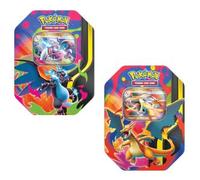 Pokemon ITA Mega Charizard Tin assortito - Carta Olografica EX + 4 Booster