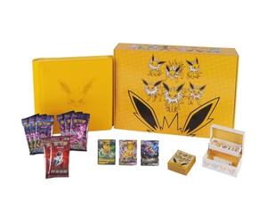 Pokémon Jolteon Collection Box, Chinese Edition, Official Booster Pack Set with Storage Accessories and Promo Cards