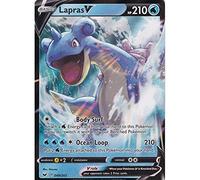 Pokemon Lapras V: SWORD AND SHIELD BASE SET 49/202 Scheda singola