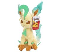 Pokémon Leafeon - Peluche con licenza ufficiale, Eevee Evolution, peluche di alta qualità, per bambini, ragazzi, ragazze, dai 2 anni in su