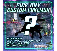 POKEMON LEGENDS ZA MEGA DIMENSION DLC ✨ Any 6IV Pokemons Shiny Full Custom✨Z-A