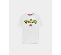 Pokémon Logo Uomo T-Shirt Bianco XL 100% Cotone Taglia Extra