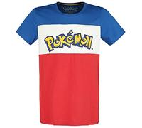 Pokemon Logo Uomo T-Shirt Multicolore M 100% Cotone Regular