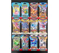 Pokemon LOTTO 12 SLEEVED BOOSTERS Lost Origin Paldea Obsidian Journey Astral Eng