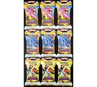 Pokemon LOTTO ASTRAL RADIANCE 9X BUSTINE SLEEVED Lucentezza Siderale Non pesate