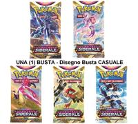 Pokemon LUCENTEZZA SIDERALE 1 Pacco Singolo Busta Booster Spada e Scudo 10 carte